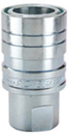 4200 SERIES PUSH TO CONNECT QUICK COUPLER BODY -  POPPET VALVE- 3/8" BODY x 3/8-18 NPT