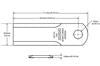Kondex Straw Claw Chopper Blades for New Holland CR & CX Series 87318316 - 8-Pack