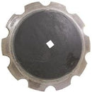 Wear Tuff Disc Blade - 32" x 10MM, Notched, Pilot Hole