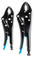 2Pc Curved Jaw Locking Pliers Set