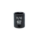 3/8" Drive 6 Point Standard Impact SAE Socket 11/16"