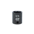 3/8" Drive 6 Point Standard Impact SAE Socket 3/4"
