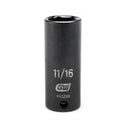 3/8" Drive 6 Point Deep Impact SAE Socket 11/16"