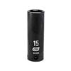 3/8" Drive 6 Point Deep Impact Metric Socket 15mm