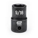 1/2" Drive 6 Point Standard Impact SAE Socket 9/16"