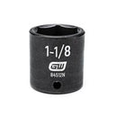 1/2" Drive 6 Point Standard Impact SAE Socket 1-1/8"