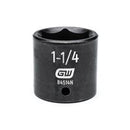 1/2" Drive 6 Point Standard Impact SAE Socket 1-1/4"
