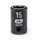 1/2" Drive 6 Point Standard Impact Metric Socket 15mm