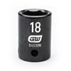 1/2" Drive 6 Point Standard Impact Metric Socket 18mm