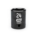 1/2" Drive 6 Point Standard Impact Metric Socket 24mm