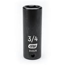 1/2" Drive 6 Point Deep Impact SAE Socket 3/4"