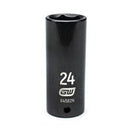 1/2" Drive 6 Point Deep Impact Metric Socket 24mm