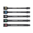 5 Piece 1/2" Drive Torque Limiting Impact Extension Bar Set