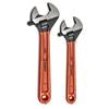 2 Piece Adjustable Black Oxide Cushion Grip Wrench Set 6" & 10"