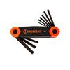 9 Piece Folding SAE Hex Dual Material Key Set