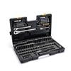 185 Piece 1/4”, 3/8” & 1/2" Drive 72-Tooth SAE/Metric Mechanics Hand Tool Set