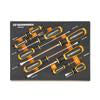 9 Piece Slotted Dual Material Screwdriver Set in Foam Storage Tray