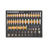 68 Piece 1/4” Drive Master SAE Socket Set in Foam Storage Tray