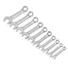 10 Piece 12 Point Stubby Combination SAE Wrench Set