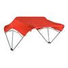 Sun-Smart Tractor Canopy - 3-Bow, 40", Red, Fender Mounting Brackets
