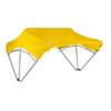 Sun-Smart Tractor Canopy - 3-Bow, 40", Yellow, Fender Mounting Brackets