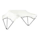 Sun-Smart Tractor Canopy - 3-Bow, 48", White, Fender Mounting Brackets
