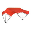 Sun-Smart Tractor Canopy - 3-Bow, 48", Red, Axle Mounting Brackets
