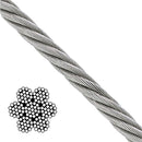 7X19 GALV CABLE 1/4 INCH X 500' REEL