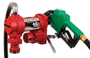 Fill-Rite FR1210HA1 12V DC 15 GPM Fuel Transfer Pump Kit with Hose and Automatic Nozzle (leaded spout)