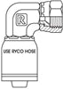 JIC FEMALE 90 DEGREE BEND FORGED WITH 9/16 INCH THREAD FOR 3/8 INCH HOSE
