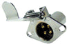 4 WAY ROUND VEHICLE SIDE FEMALE TRAILER WIRING PLUG