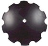 Disc Blade - 24" x 3/16", Notched, 1-1/2" Square Axle