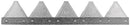 SICKLE 858722 EXTRA HEAVY TOP SERRATED CHROME 8 FOOT LEFT HAND KNIFE