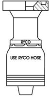 CODE 62C FLANGE WITH 3/4 INCH THREAD FOR 3/4 INCH HOSE