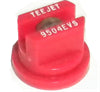 TeeJet TP9504EVS Flat Spray Flat Spray Tip, Poly/Stainless, 95°, Red, Orifice 4, Banding