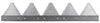 SICKLE SPLAH125754-2 HEAVY SUPER 7 TOP SERRATED CHROME 20 FOOT KNIFE