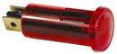 RED WARNING LIGHT 16A 12V 1/2" DIA