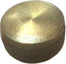 BRASS GARDEN HOSE CAP (KNURLED)