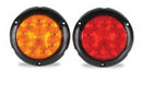 4'' RND. CLEAR LENS-10-RED LED SEALED