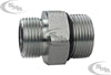 3/8 MALE OFS X 1/4 MALE O-RING BOSS - STRAIGHT THREAD CONNECTOR - STEEL