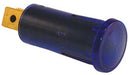 BLUE WARNING LIGHT 16A 12V 1/2" DIA