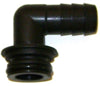 1/2" 90 Degree Hose Barb For Modular Flow Monitors Push-Connect