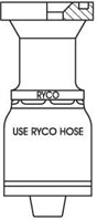 CODE 61 FLANGE WITH 1-1/4 INCH THREAD FOR 1 INCH HOSE