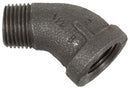 1/2 INCH X 1/2 INCH MNPT X FNPT  GALVANIZED STREET ELBOW - 90