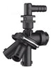 QUICKJET TRIPLE NOZZLE BODY - SINGLE BARB - 1/2" HOSE