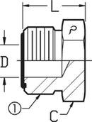 1 MALE OFS - PLUG - STEEL