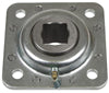 1-1/8 INCH SQUARE RIVETED FLANGE DISC BEARING RIVETED FLANGE BEARINGS