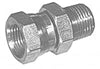 Male NPTF to Female NPSM Swivel  Straight