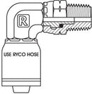 NPT MALE SWIVEL 90 DEGREE BEND WITH 3/4 INCH THREAD FOR 3/4 INCH HOSE