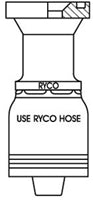 CODE 62 FLANGE WITH 1-1/4 INCH THREAD FOR 1-1/4 INCH HOSE